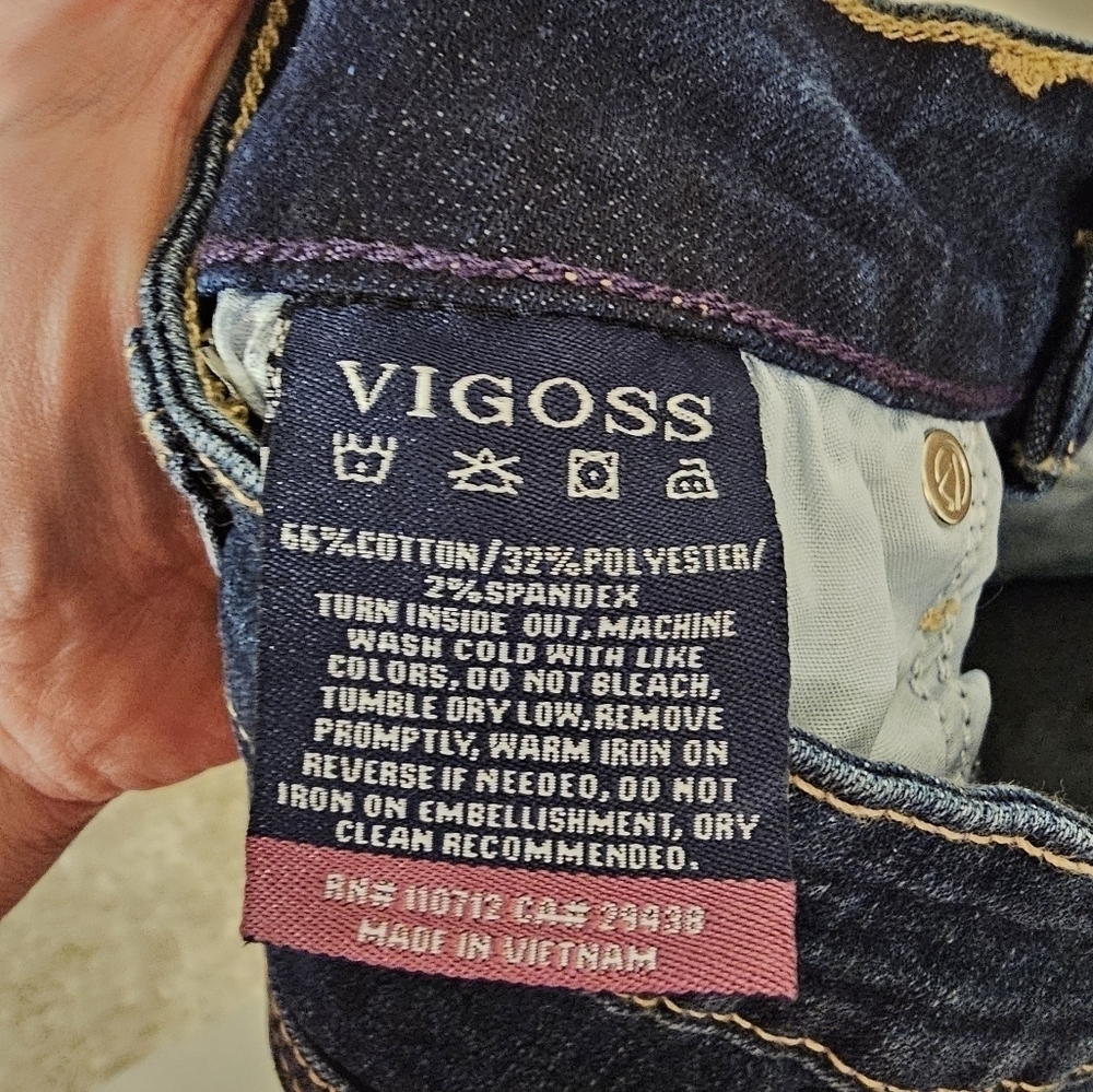 Vigoss High Rise Skinny Luxe Stretch Jeans Women's Size 24 L 28 NWT - Picture 10 of 13